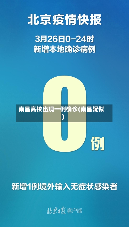 南昌高校出现一例确诊(南昌疑似)-第2张图片