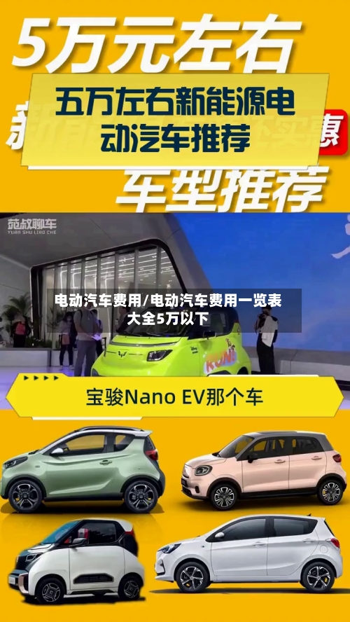 电动汽车费用/电动汽车费用一览表大全5万以下-第2张图片