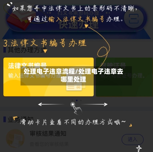 处理电子违章流程/处理电子违章去哪里处理-第2张图片