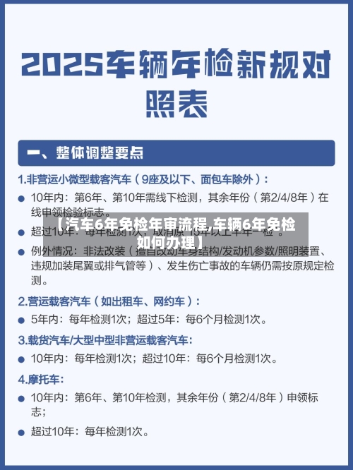 【汽车6年免检年审流程,车辆6年免检如何办理】