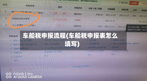 车船税申报流程(车船税申报表怎么填写)