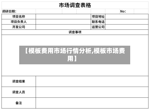 【模板费用市场行情分析,模板市场费用】-第2张图片