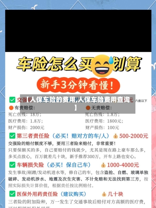 【人保车险的费用,人保车险费用查询】